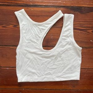 Emma & Sam Shoulder Cut Out Crop Tank